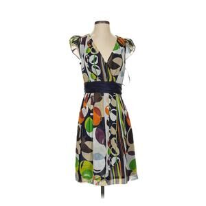 Moulinette Soeurs size 2 A-line Geometric Pattern Dress with pockets